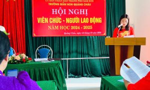 Hội nghị Viên Chức - Người Lao động năm học 2024 - 2025 trường MN Quảng Châu