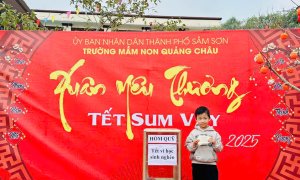 Trường Mầm Non Quảng Châu phát động chương trình TẾT VÌ HỌC SINH NGHÈO bằng việc ủng hộ những học sinh có hoàn cảnh khó khăn trong dịp tết Ất Tỵ năm 2025