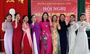 Trường MN Quảng Châu tổ chức Hội nghị Viên chức - Người lao động năm học 2025-2026