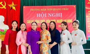 Trường MN Quảng Châu tổ chức Hội nghị Viên chức - Người lao động năm học 2025-2026