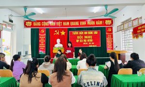 Trường MN Quảng Châu tổ chức hội nghị BCH Phụ Huynh năm học 2025-2026